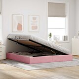  Otomanski krevet s pohranom Ružičasta 180 x 200 cm Baršun | shoptok.hr