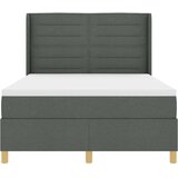 Box Postelja s slikarskim vzmetenjem in ležiščem & LED Temno siva 140x190 cm Tkanina, (22049682) | Shoptok.si