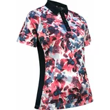 Callaway Womens Short Sleeve Floral Polo Fruit Dove L