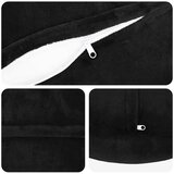  Presvlaka za jastuk 2 pcs HEERLEN Crna Ø 60 cm Flanel - Crna Ø 60 cm 2 | shoptok.hr