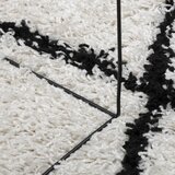  Čupavi tepih PAMPLONA visoka vlakna moderni krem-crni Ø 280 cm | Eponuda.com