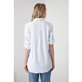 Trendyol Ženska majica s tasseled plavom bojom bijela | ePonuda.com