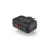 Hama Brzi punjač 4 priključka, Qualcomm® 3.0, 1x USB-A QC, 3x USB-A, 33 W, crni. 00201629 USB punjač unutrašnje područje, utičnica 4 x USB-A | Eponuda.ba