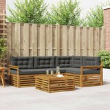  Set vanjskih sofa 5 kom. Prirodna i antracit | shoptok.hr
