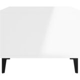  Stolić za kavu sjajni bijeli 60 x 50 x 40 cm konstruirano drvo | shoptok.hr