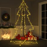 vidaXL stožasto božićno drvce 240 LED unutarnje i vanjsko 118 x 180 cm | shoptok.hr
