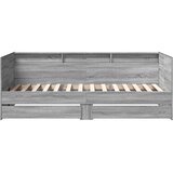  Dnevni krevet s ladicama bez madraca siva boja hrasta 90x190 cm | Eponuda.com