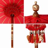  Balineški Parasol Ostalo Crvena x 260 cm Pamuk i čvrsto drvo | shoptok.hr