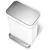 simplehuman Bel jeklen koš za smeti s pedalom 55 l – | Shoptok.si