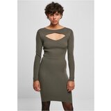 UC Curvy Ladies Cut Out Dress olive | Shoptok.si