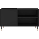Ormarić Omarica za gramofonske plošče črna 85x38x48 cm inženirski les, (20801720) | Shoptok.si