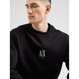 Armani Exchange Majica 'FELPA' črna / bela | Shoptok.si