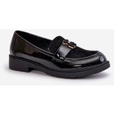 S. BARSKI Lacquered Women's Moccasins With Bear Black S.Barski | Shoptok.si