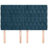  Uzglavlje tamnoplavo 160x7x118/128 cm baršunasto | shoptok.hr