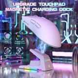 Attack Shark bežični gaming miš X1 PAW3395PRO/40000 dpi/omron switches/trimode/white + charging dock | Eponuda.com