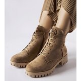 Gemre Beige insulated eco-suede hiking boots Noha | ePonuda.com
