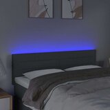  Posteljno vzglavje temno sivo 144x5x78/88 cm blago, (20792818) | Shoptok.si