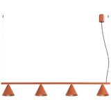 Sollux Lighting Lestenec NOX 4L rdeči oker, (5000285185) Cene