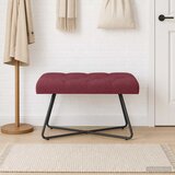  Klupa s gumbastim tkanjem Vinska crvena 80 x 40 x 46 cm Tkanina | shoptok.hr