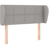  Uzglavlje s ušima svjetlosivo 103x23x78/88 cm od tkanine | shoptok.hr