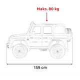 Ramiz Otroško vozilo Mercedes Benz G63 AMG XXL STRONG MP4 bele barve | Shoptok.si
