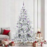 vidaXL Umjetno božićno drvce s nogom with LEDs s stalakom 240cm PVC | shoptok.hr
