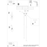 Sollux SL.2150 - Luster na sajli PASTELO 2xG9/8W/230V plava | Eponuda.com