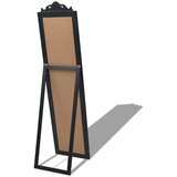  Samostojeće zidno ogledalo u baroknom stilu 160 x 40 cm crno | shoptok.hr