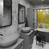 CAMARGUE Ogledalo za kupatilo BORGSTED 60x80 cm, crno | Eponuda.com