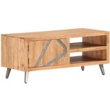 vidaXL Klubska mizica 90x45x40 cm iz trdnega akacijevega lesa Cene
