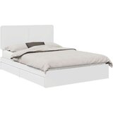  Postelja s shranjevanjem Bela 140 x 200 cm Konstruiran les, (5000105632) | Shoptok.si