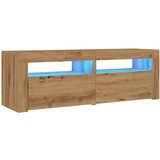 vidaXL TV omarica z LED artisan hrast 120x35x40 cm inženirski les | Shoptok.si