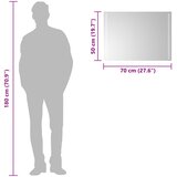  LED kupaonsko ogledalo s ogledalom *Transparent*an 70 x 50 cm | shoptok.hr