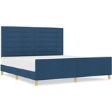 Plavi krevet okvir od tkanine 180x200 cm | shoptok.hr