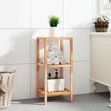 vidaXL Kopalniška polica 36x36x79 cm trden orehov les | Shoptok.si