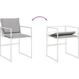  9-dijelni vrtni blagovaonski set s jastucima bijeli tekstilena | shoptok.hr