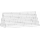  Kavez za zečeve Srebrno 215 x 100 x 85 cm Cinkani čelik | shoptok.hr