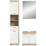 MID.YOU Kopalnica Lambada, Barva Hrasta, Bela, 3-Delna | Shoptok.si