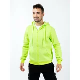 Glano Men's hooded sweatshirt - bright green
