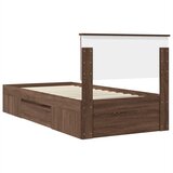  Krevetna konstrukcija Smeđi hrast 80 x 200 cm Konstruirano drvo | shoptok.hr