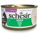  Ekonomično pakiranje Schesir Complements u juhi 24 x 70 g - Piletina | shoptok.hr