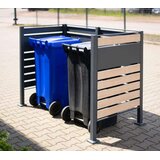 WESTMANN metalna obloga za 2 kante za smeće Planum | 2x240L | Drveni izgled | 170x90x120 cm - BRANDED IN GERMANY | shoptok.hr