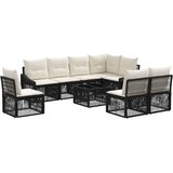  Vrtna sedežna garnitura 9 pcs Črna poli ratan, (5000271357) | Shoptok.si