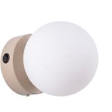Sollux Lighting Stenska svetilka YOLI 1 taupe s stikalom, (5000352101) Cene