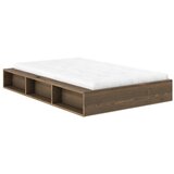 Karup Postelja iz masivnega bora brez vzglavja z letvenim dnom 120x200 cm v temni naravni barvi Ziggy – | Shoptok.si
