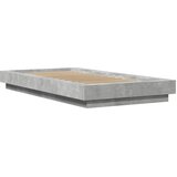  Okvir kreveta boja betona 100x200 cm od konstruiranog drva | shoptok.hr