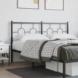 vidaXL Metalno uzglavlje crno 160 cm | shoptok.hr