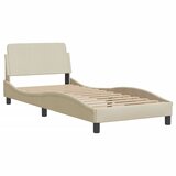  Okvir kreveta s LED-om bez madraca Hvar krem 90 x 200 cm od tkanine | shoptok.hr