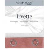  Curtain IRVETTE color white eyelets voile, velvet 140x270 ameliahome | shoptok.hr