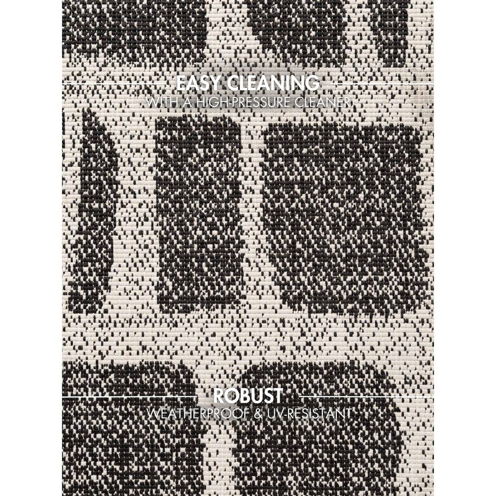 Ted Baker Crni/krem unutarnji i vanjski tepih 120x170 cm Haringey Ruskin – | shoptok.hr